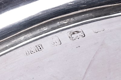 Lot 28 - A George V silver two handled tea tray