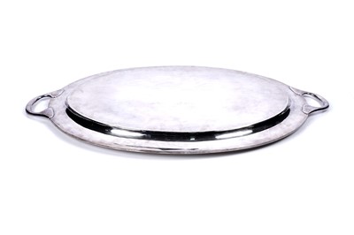 Lot 28 - A George V silver two handled tea tray