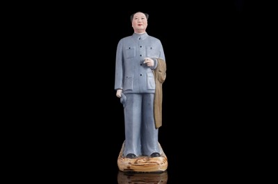 Lot 310 - A Chinese porcelain Cultural Revolution figure depicting Mao Zedong