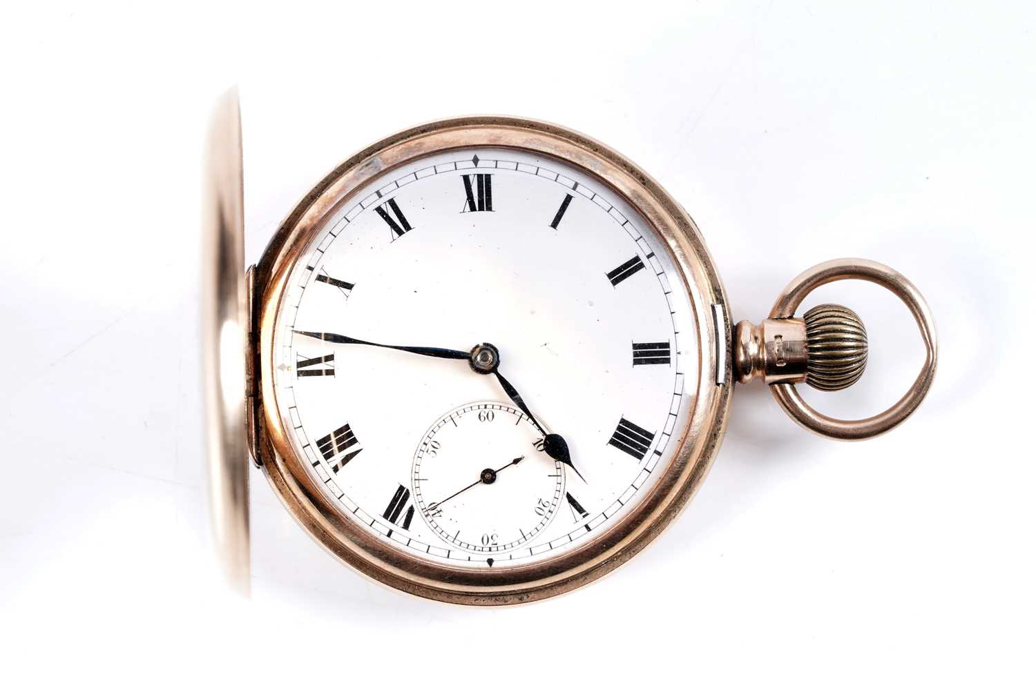 Lot 797 - A 15ct yellow gold cased hunter pocket watch