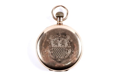 Lot 797 - A 15ct yellow gold cased hunter pocket watch