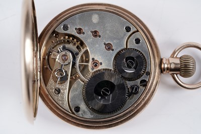 Lot 797 - A 15ct yellow gold cased hunter pocket watch