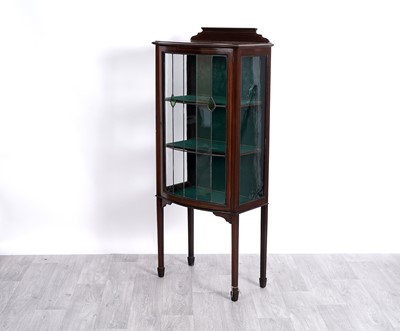 Lot 31 - An Edwardian inlaid mahogany display cabinet