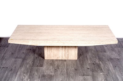 Lot 81 - A contemporary marble coffee table