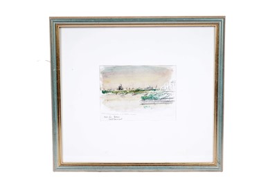 Lot 546 - Sir Hugh Casson - View from the bedroom, Hotel Leningrad | mixed media