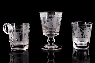 Lot 470 - Three pieces of Sunderland glass