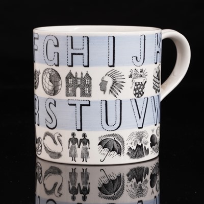 Lot 71 - An Eric Ravilious Wedgwood Alphabet mug