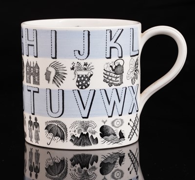 Lot 71 - An Eric Ravilious Wedgwood Alphabet mug