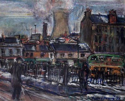 Lot 29 - Anthony Armstrong - Pinkston Cooling Tower, Glasgow | pastel