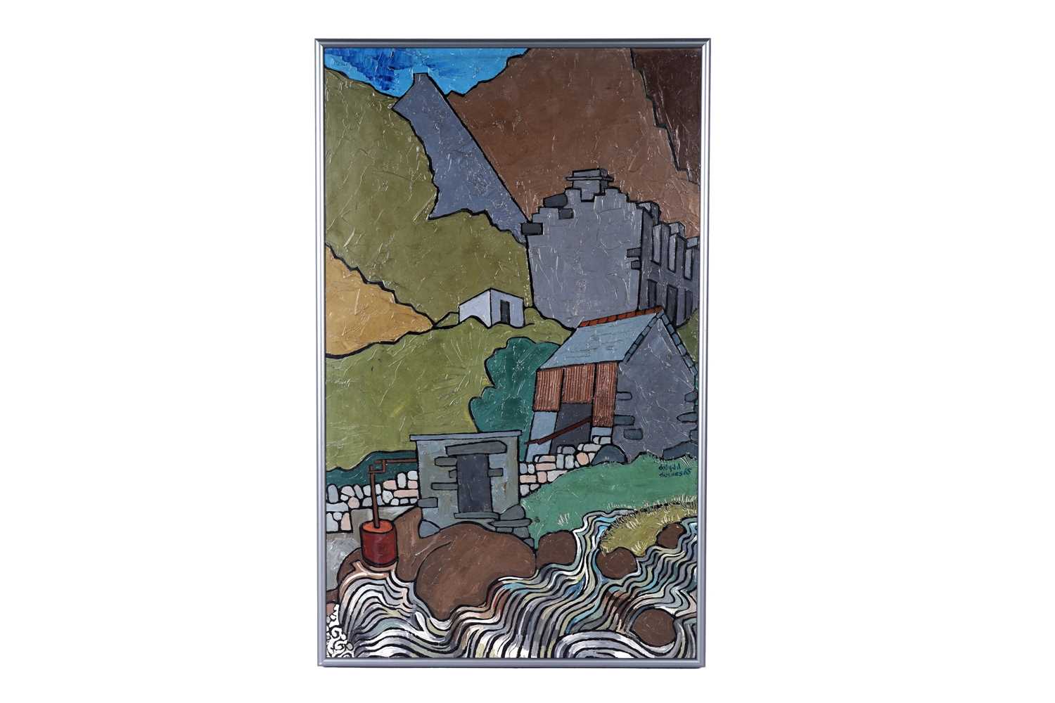 Lot 5 - Dafydd Davies - Mining on a Welsh Hill | oil