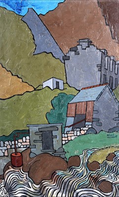 Lot 5 - Dafydd Davies - Mining on a Welsh Hill | oil