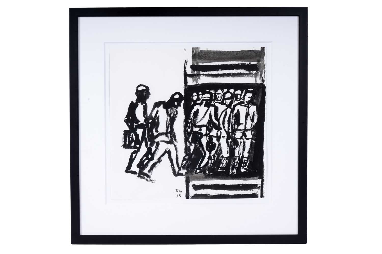 Lot 49 - Tisa Hess - Entering the mine shaft elevator | ink