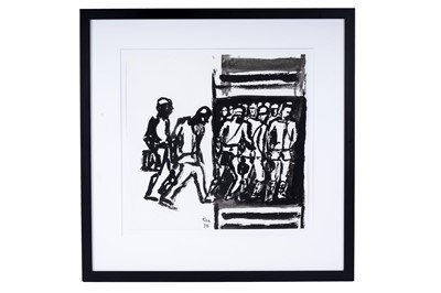 Lot 49 - Tisa Hess - Entering the mine shaft elevator | ink