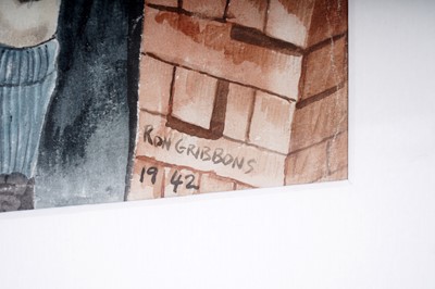 Lot 40 - Ron Gribbons - A Break for the Pit Pony | watercolour