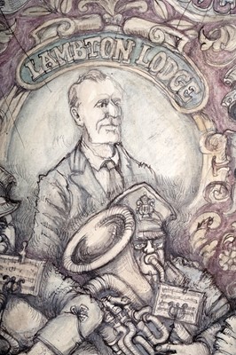 Lot 39 - Olly Burton - The Lambton Banner | watercolour