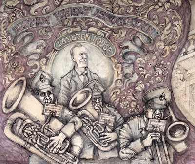 Lot 39 - Olly Burton - The Lambton Banner | watercolour