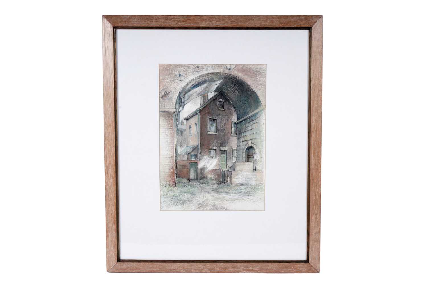 Lot 32 - Eric Platt - The House in the Arch | watercolour