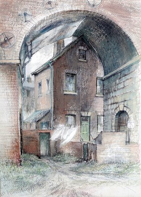 Lot 32 - Eric Platt - The House in the Arch | watercolour