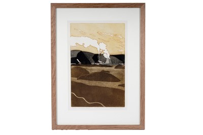 Lot 95 - John Brunsden - Welsh Mining landscapes | aquatint