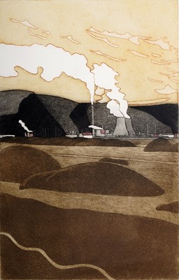 Lot 95 - John Brunsden - Welsh Mining landscapes | aquatint