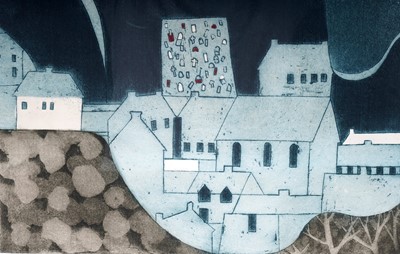 Lot 95 - John Brunsden - Welsh Mining landscapes | aquatint