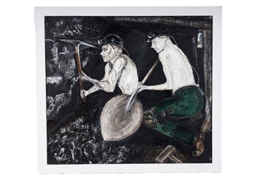 Lot 12 - F. Eggleton - On My Training at Binley, about 1958 | oil