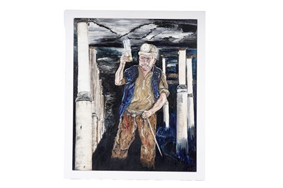 Lot 7 - F* Eggleton - Sam Grierson B.E.M | oil