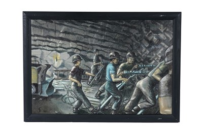 Lot 19 - T. O'Brien - At the Coal Face | oil