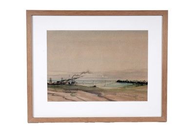 Lot 31 - Dennis Ramsay - Coal Mine in a Verdant Landscape | watercolour