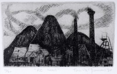 Lot 55 - Tom McGuinness - Pit Head | signed limited edition print