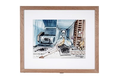 Lot 47 - Ron Gribbons - The Extractors | watercolour