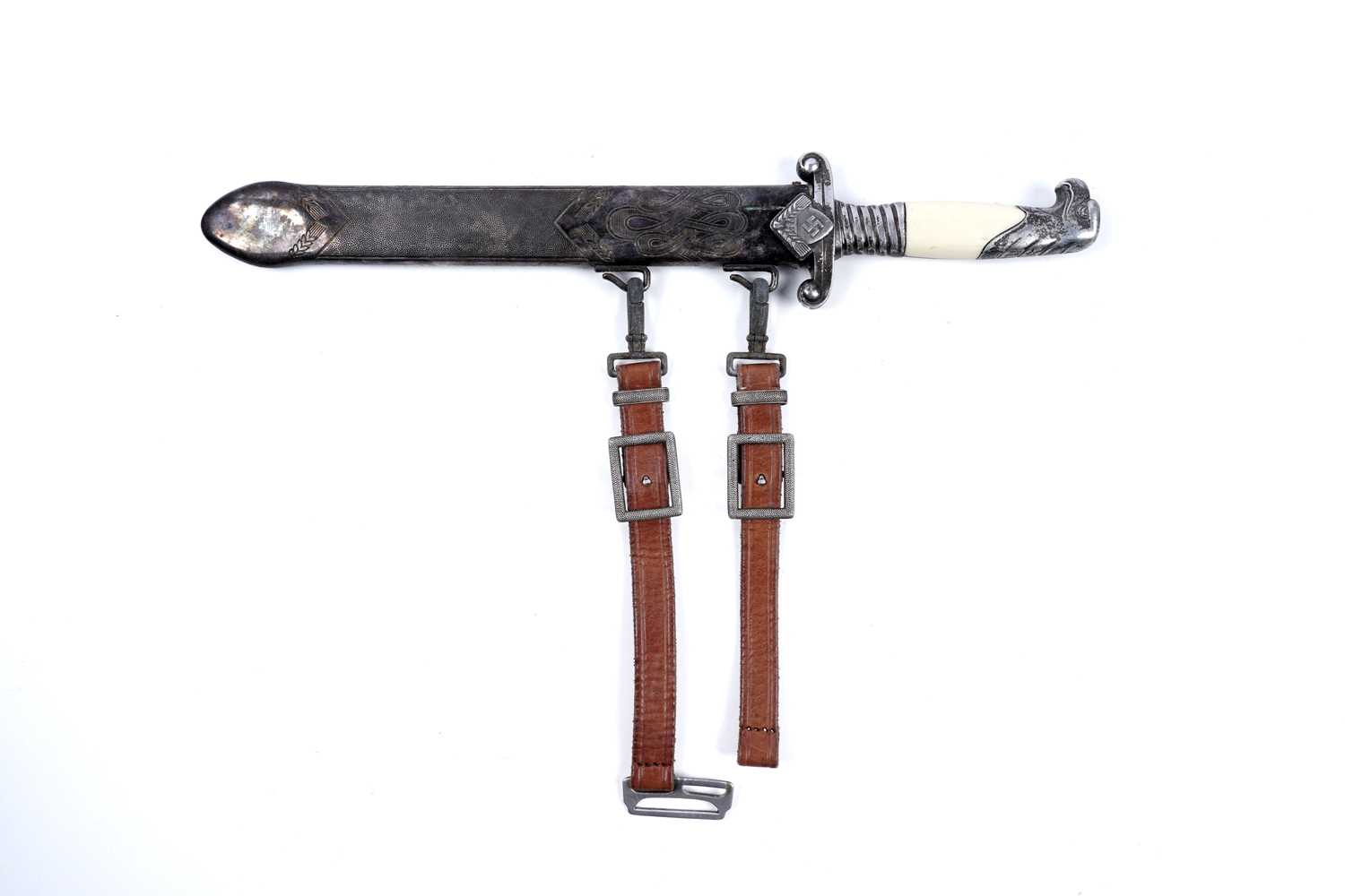 Lot 1179 - A German Third Reich RAD Labour Leader's dress dagger