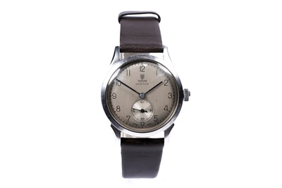 Lot 764A - Tudor Oyster: a steel cased manual wind wristwatch