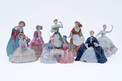 Lot 293 - A collection of eight Royal Doulton ceramic figures