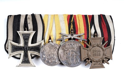 Lot 1134 - A German First World War Court mounted group of four medals