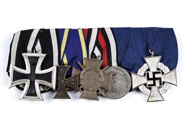 Lot 1137 - A German First and Second World War Court Mounted group of five medals