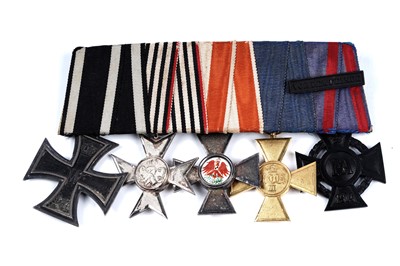 Lot 1138 - A German First World War Court Mounted group of five medals