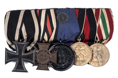 Lot 1139 - A German Second World War Court Mounted group of five medals