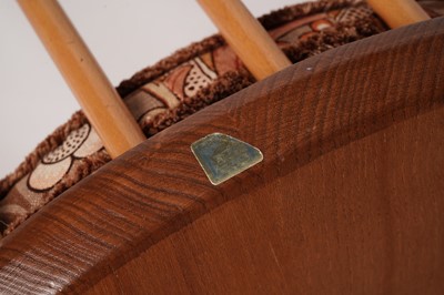 Lot 22 - Luciani Ercol for Ercol: a model ‘284’ dropleaf table; and four model ‘400’ dining chairs