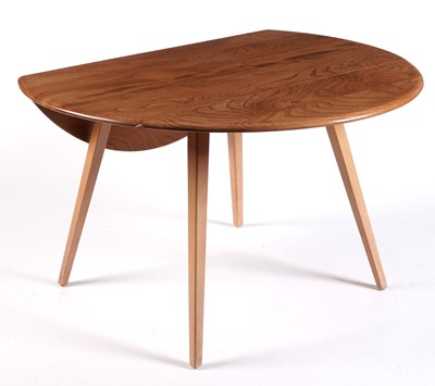 Lot 22 - Luciani Ercol for Ercol: a model ‘284’ dropleaf table; and four model ‘400’ dining chairs