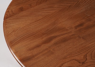 Lot 22 - Luciani Ercol for Ercol: a model ‘284’ dropleaf table; and four model ‘400’ dining chairs