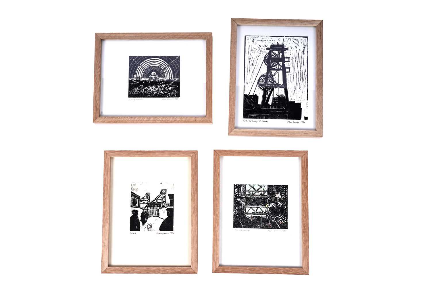Lot 51 - Alan Davie - Four mining studies | woodcut