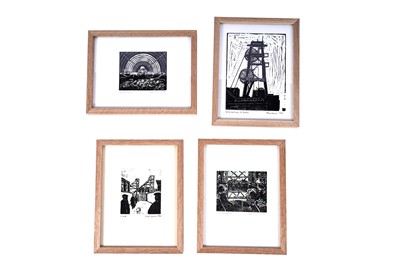 Lot 51 - Alan Davie - Four mining studies | woodcut