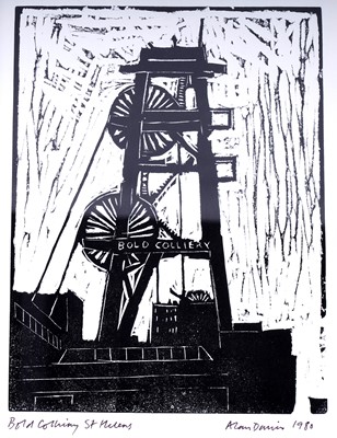Lot 51 - Alan Davie - Four mining studies | woodcut