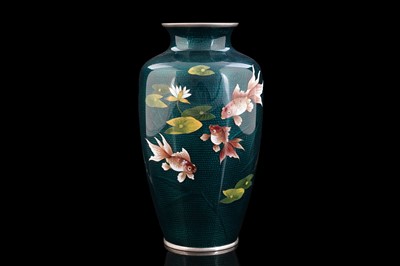 Lot 330 - A Sato cloisonne vase