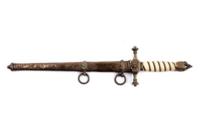 Lot 1190 - A rare German Imperial Kaiserliche Marine Naval Officer's dagger