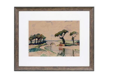 Lot 276 - Ludovic Rodo Pissarro - Canal a Appleton | watercolour