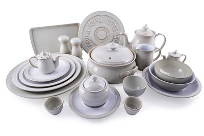 Lot 337 - A comprehensive selection of Denby ‘Linen’ pattern stoneware