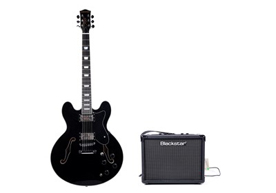 Lot 76 - A Donner Jazz guitar; and a Blackstar amplifier