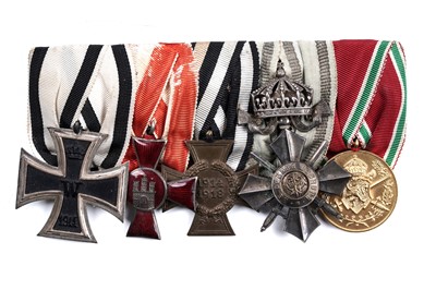 Lot 645 - First World War period Court mounted group of five medals